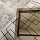 Vintage 1970s smoked glass wood coffee table