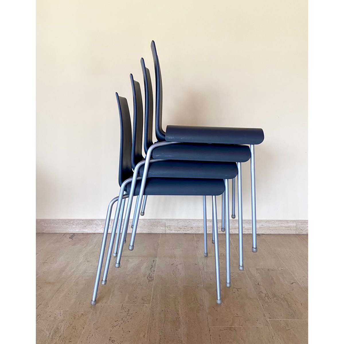 4 design chairs by Uwe Fischer B&B Italia
