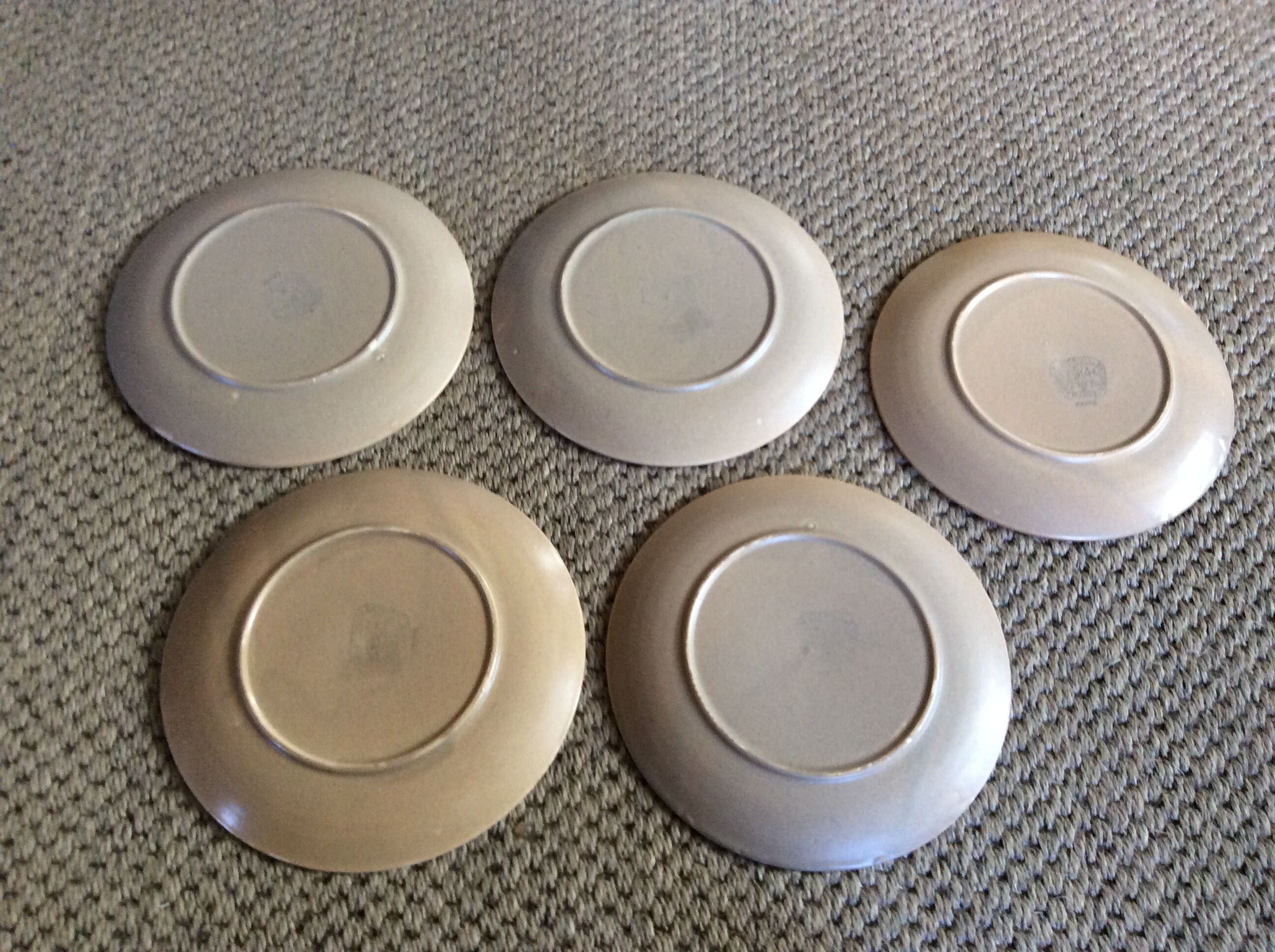 Series of 5 dessert plates