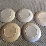 Series of 5 dessert plates