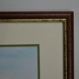 Eliane lienard (xxth century) pastel "landscape of rantechaux in the doubs" signed lower right