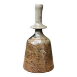 Vase bouteille en grés piryté, signé Jean Linard (1931-2010)