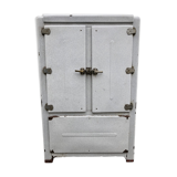 Fridge cabinet antique enamel furniture of metier