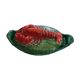 Dish with lobster lid slurry from the 60s
