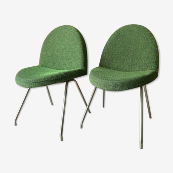 Superb pair chairs " 771 " Joseph Andre motte edition steiner, 50'