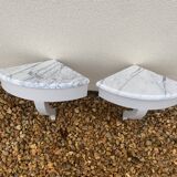 Corner console pair