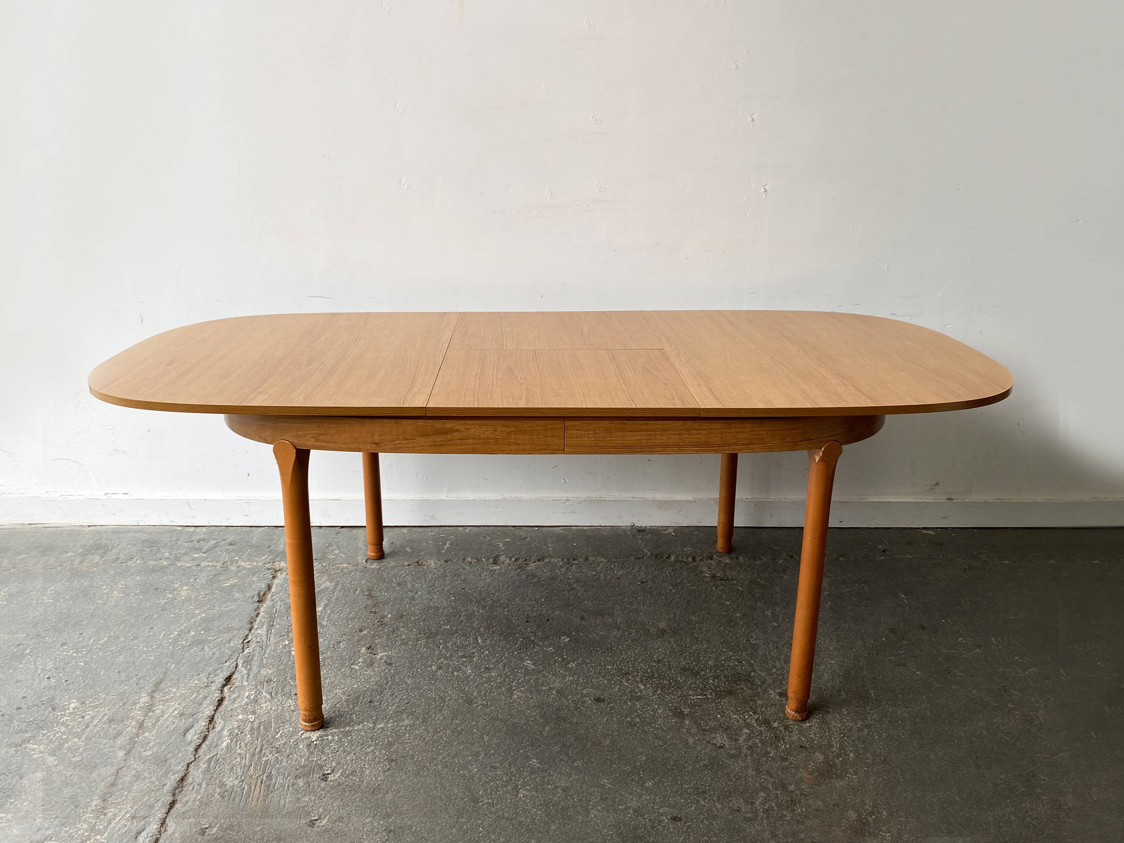 Mid-Century large dining table by Schreiber Furniture