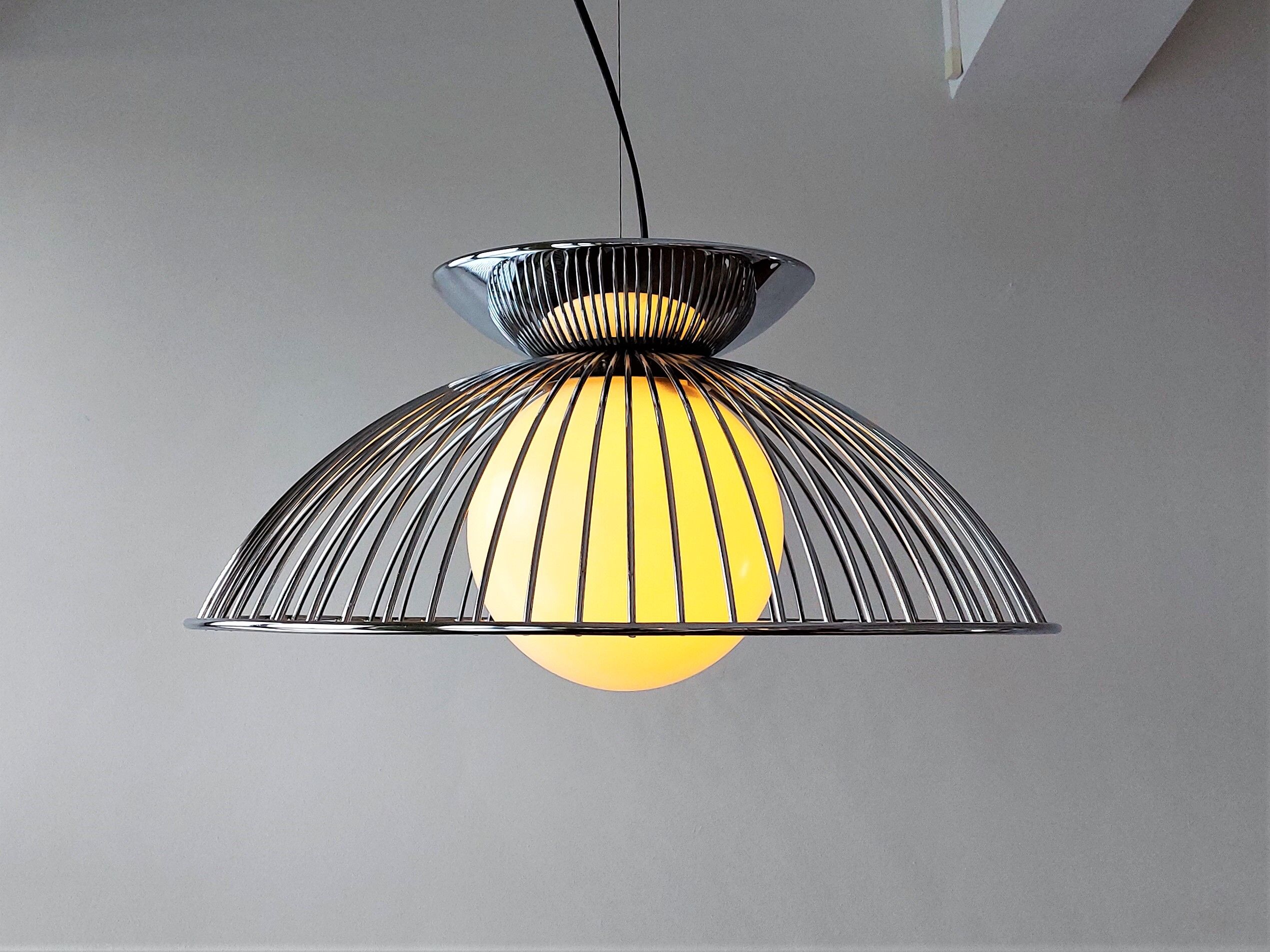 'Moana' pendant lamp by Luigi Massoni for Harvey Guzzini, Italy 1960's