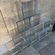 Modular bookcase, shelves composed of cubes facets of glass desselles