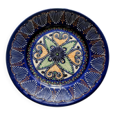 HB Quimper plate with pearl/embroidery signed P. Poquet