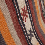 Turkish kilim runner with modern design, boho nomadic stair runner 80 x 512 cm