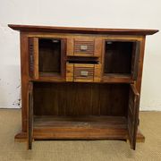 Solid acacia wood sideboard 4 doors, 2 drawers
