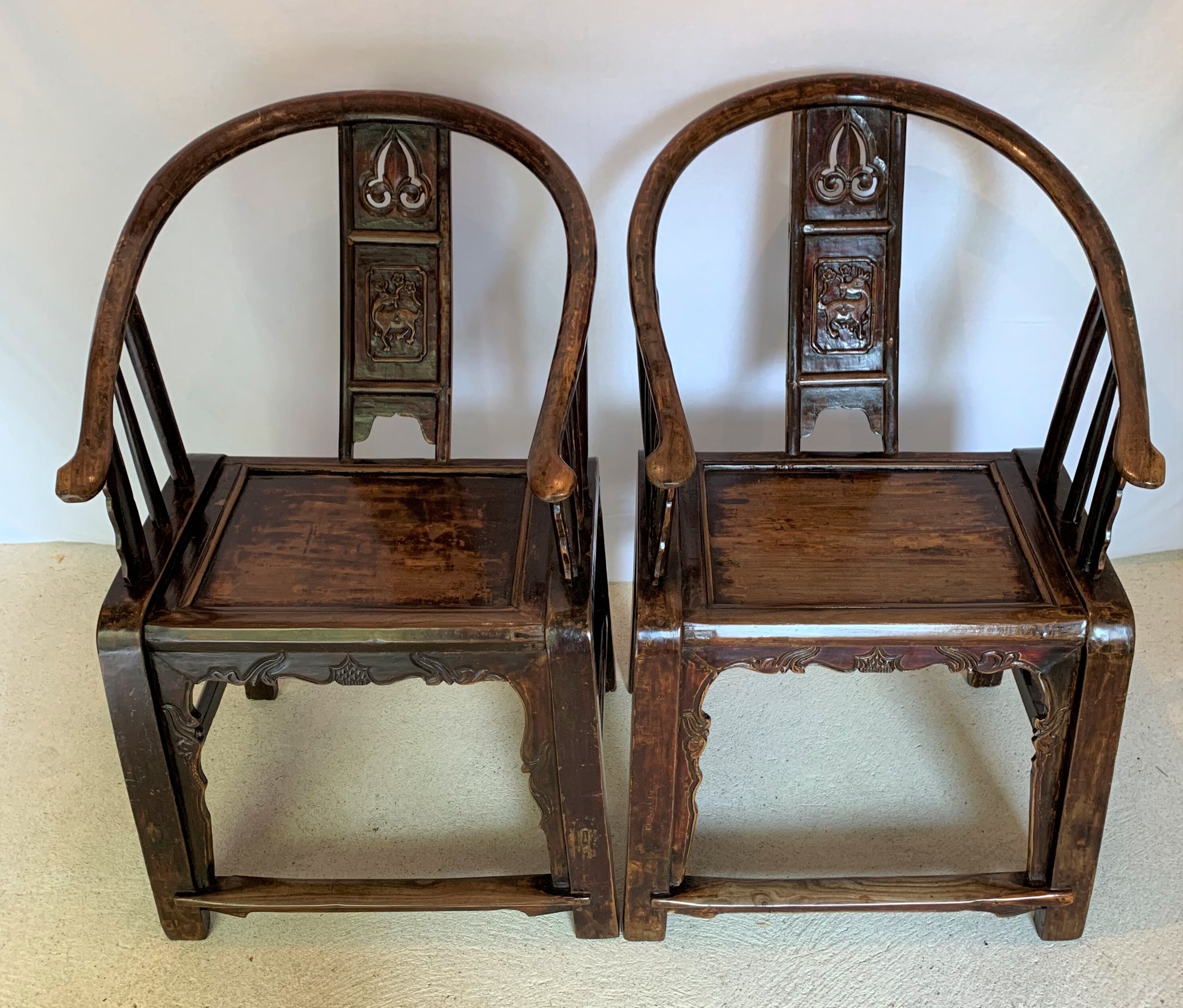 Paire de fauteuils chinois