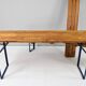German Folding Garden or Picnic Vintage Table and Benches 70s