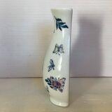 Flower vase with butterflies