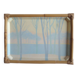 Camaieu fiberglass bamboo tray