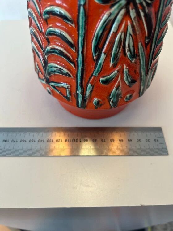 Atmospheric table lamp upcycled from Übelacker ceramic vase.