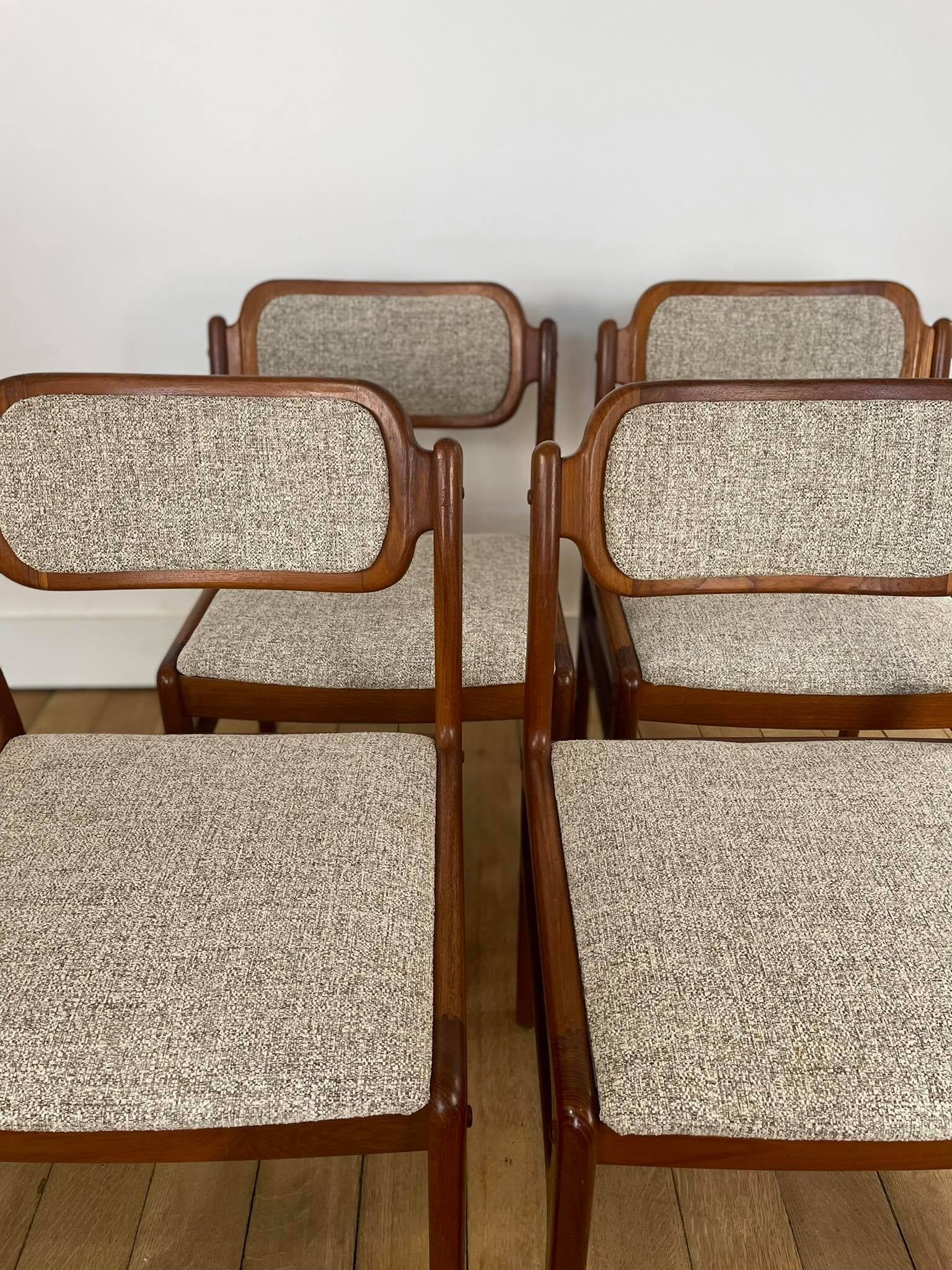 Set of 4 rosewood chairs Johannes Andersen