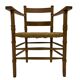 Art Deco chair minimalist oak wicker minimalist design