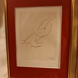 Set of three sanguine drawings