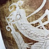 Gilbert Portanier vase decorated with stylized bird