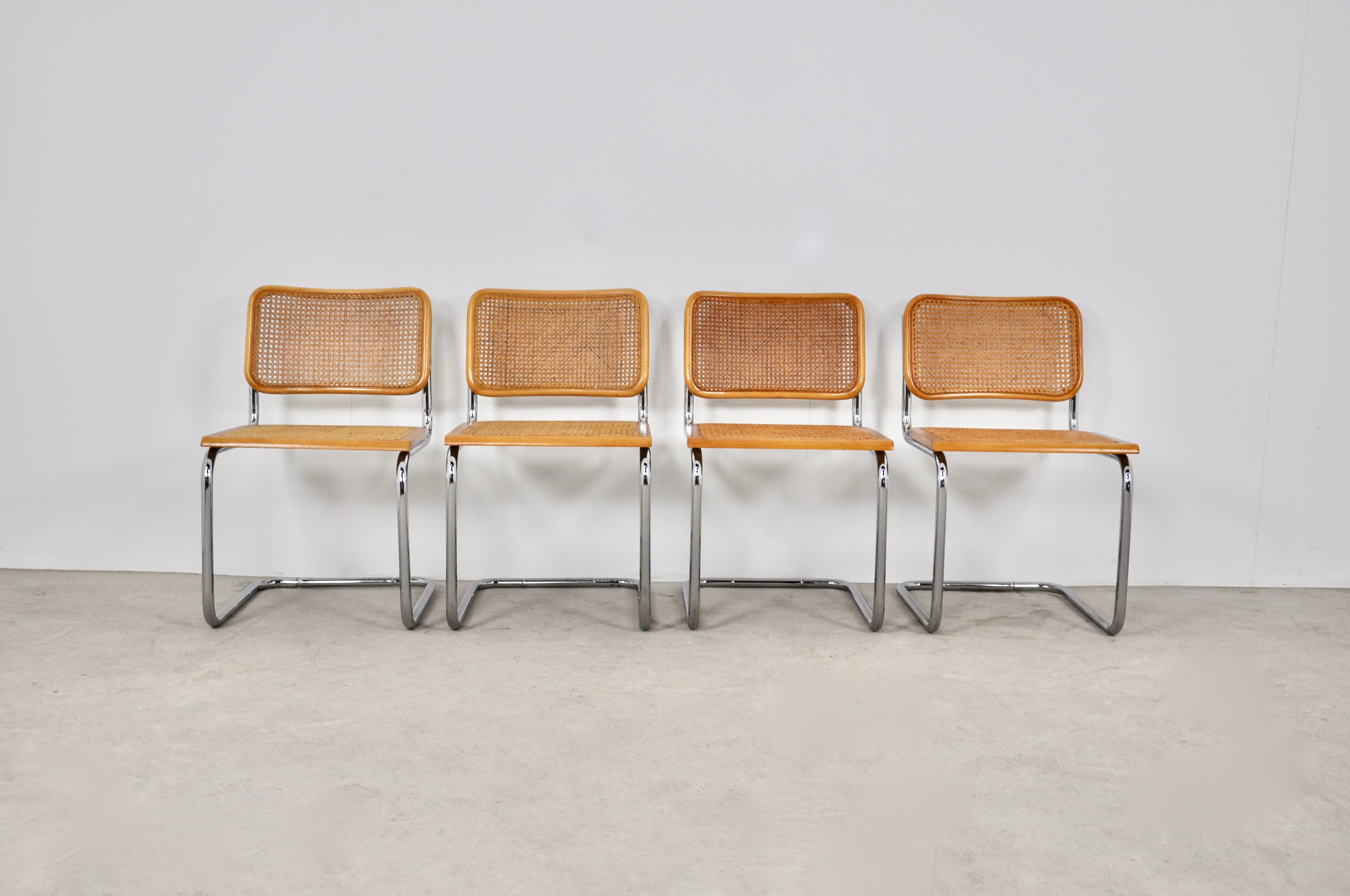 Dinning chairs B32 by Marcel Breuer