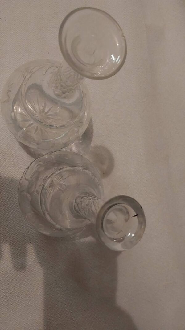 Paire de vases en cristal