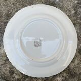 Set of 4 plates with floral motif, golden border early twentieth century