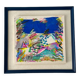 Tableau collage "Voyage en Mer" - 32x30.5 cm
