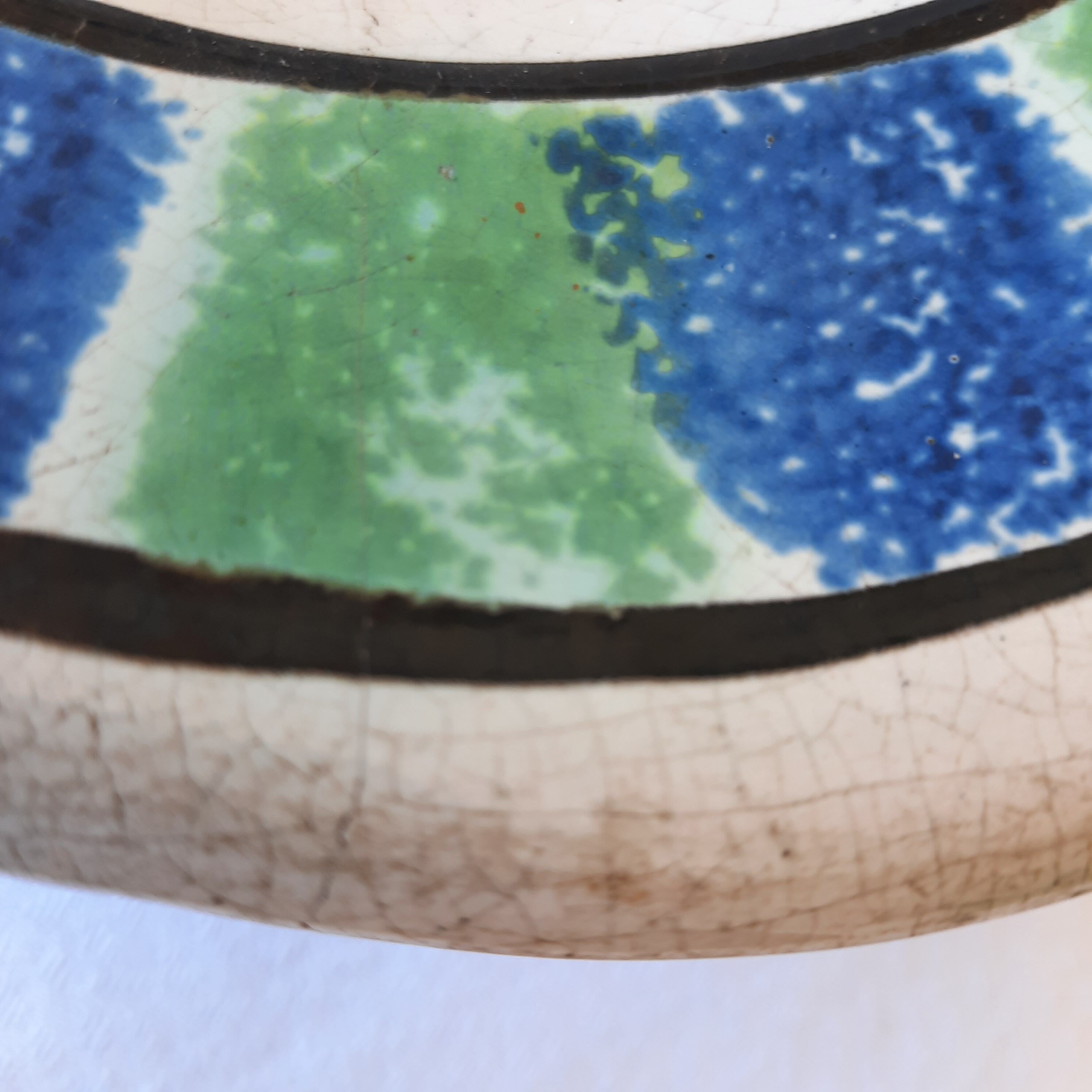 Large earthenware dish of Forges les Eaux called "black ass"