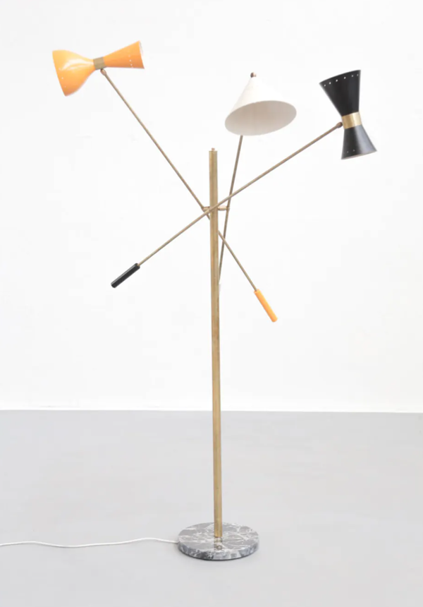 Lampadaire italien 3 bras articulable