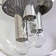 Vintage chrome hanging lamp, 1970s