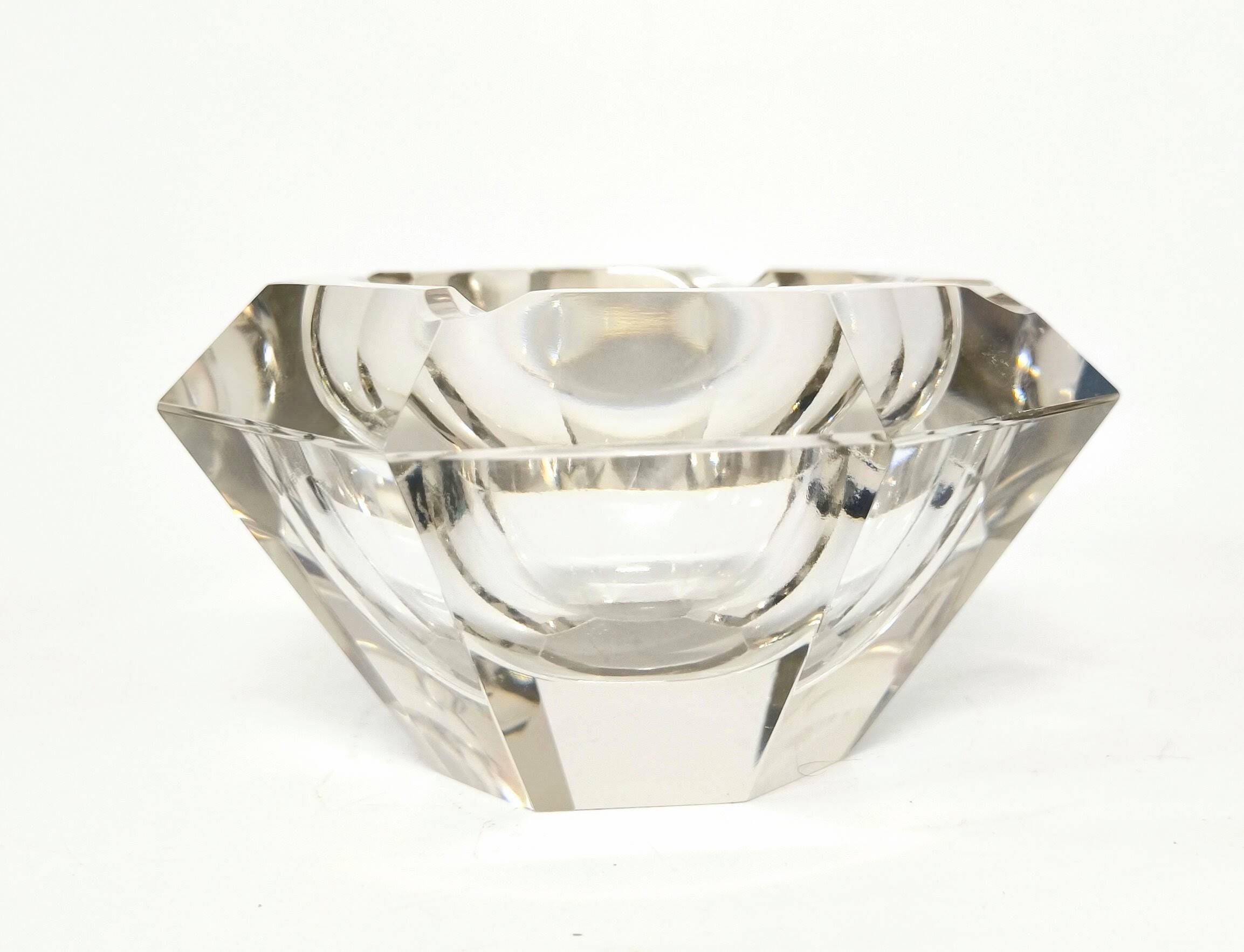 Cenicero Murano crystal Flavio Poli años 60