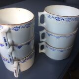 6 old bowls with old ceramic bowls