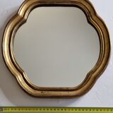 Vintage quadrilobed mirror in gothic style, 32 cm