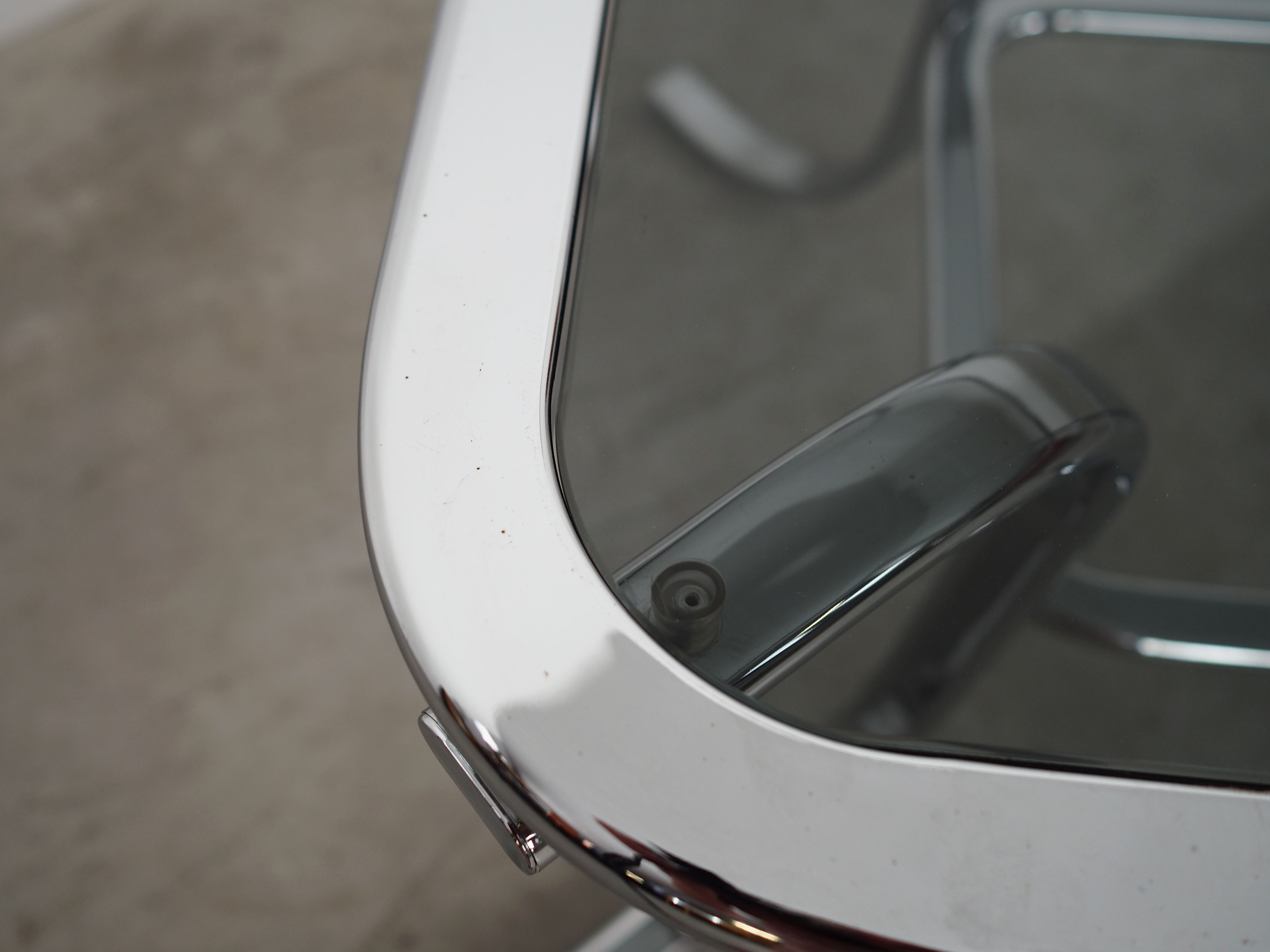 Table basse en verre, design danois, années 1970, production: Danemark