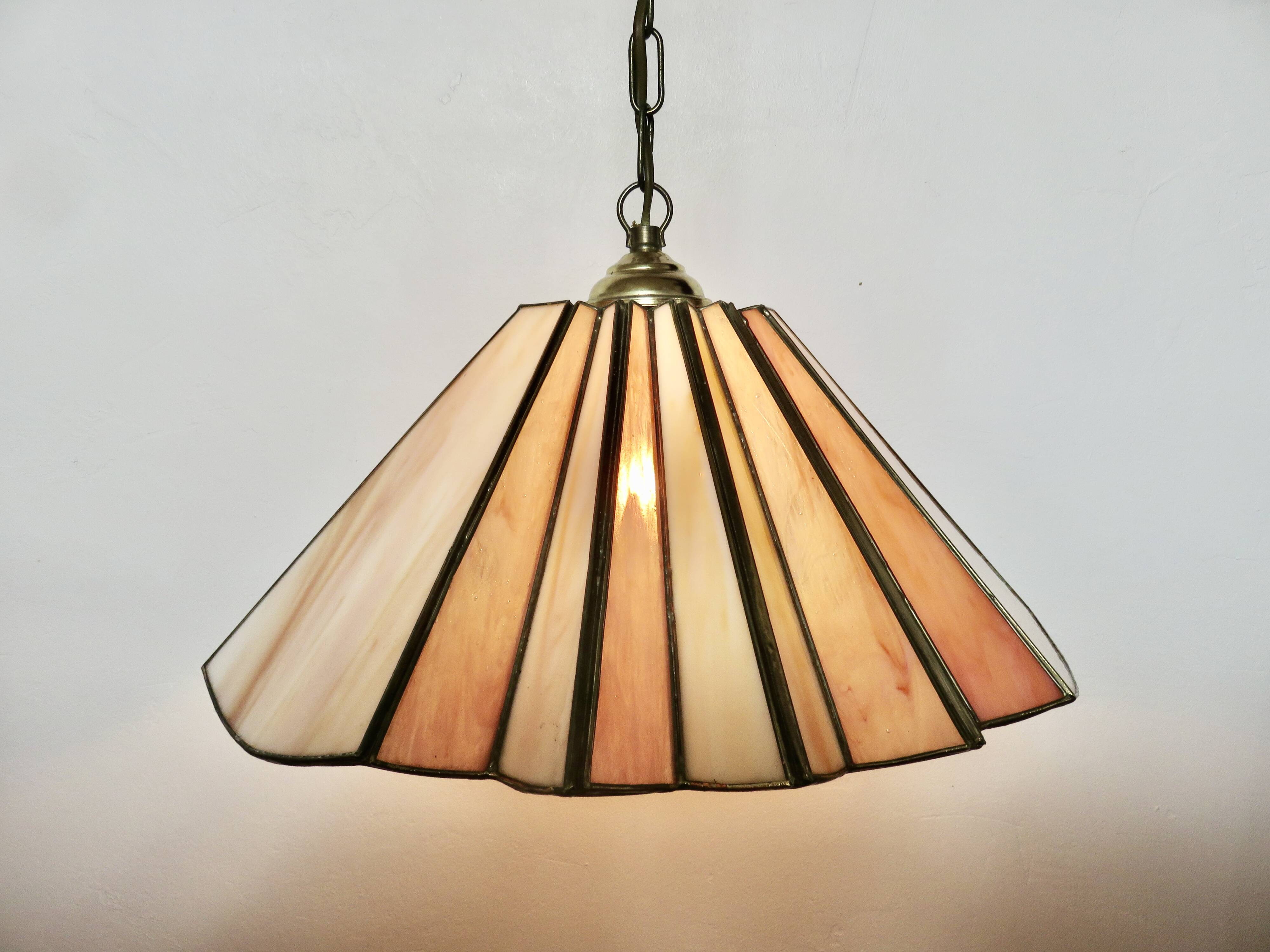 Suspension in glass paste and brass, 1970s