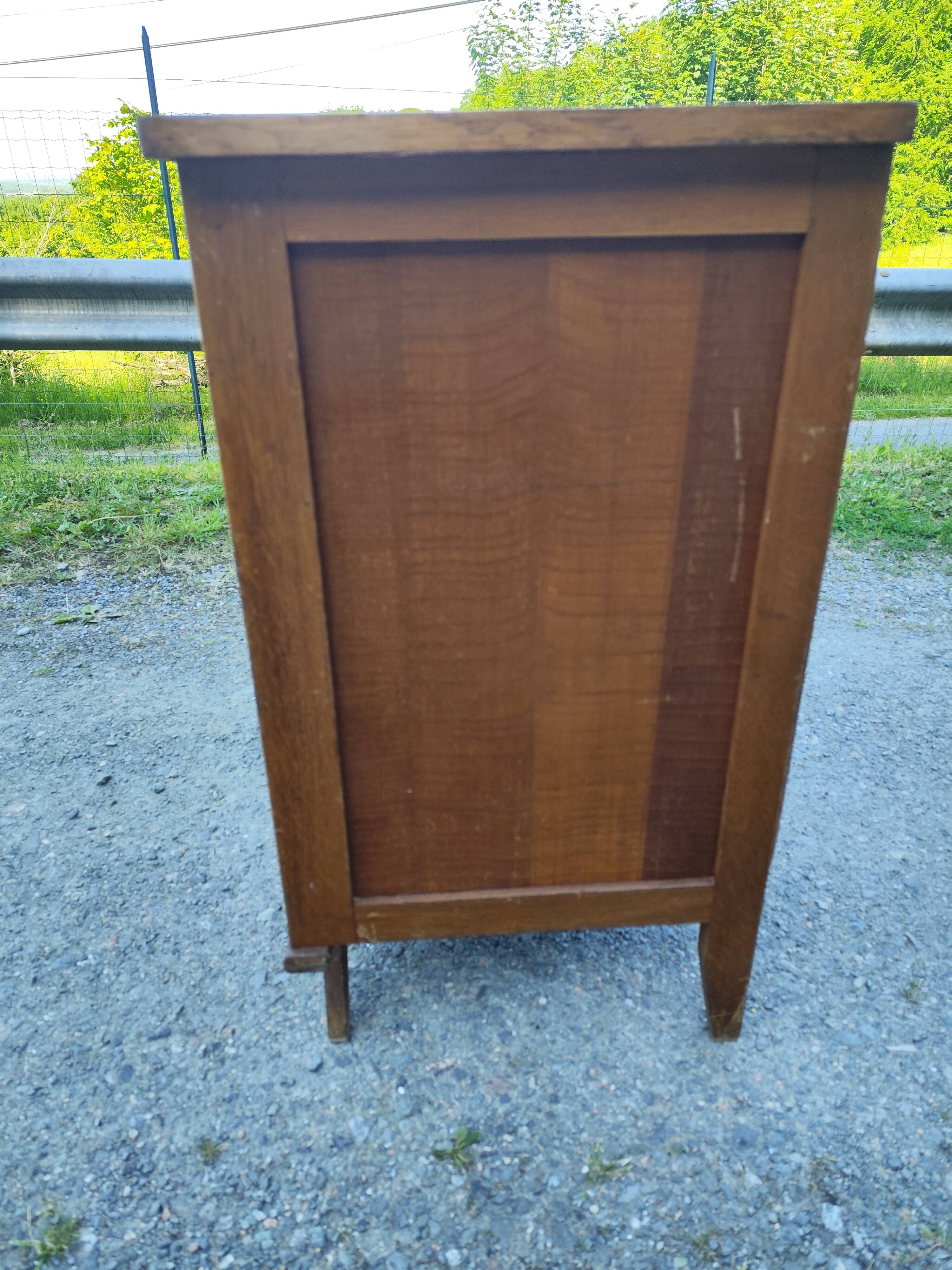 Vintage 4-drawer bamboo rattan chest of drawers