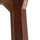 Teak coffee table with beveled legs, circa 1960
