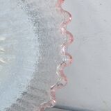 Charming Italian pink Murano glass ceiling fixture, Murano, 1970