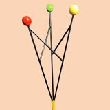 Portemanteau en fer multicolore