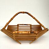 Vintage bamboo basket
