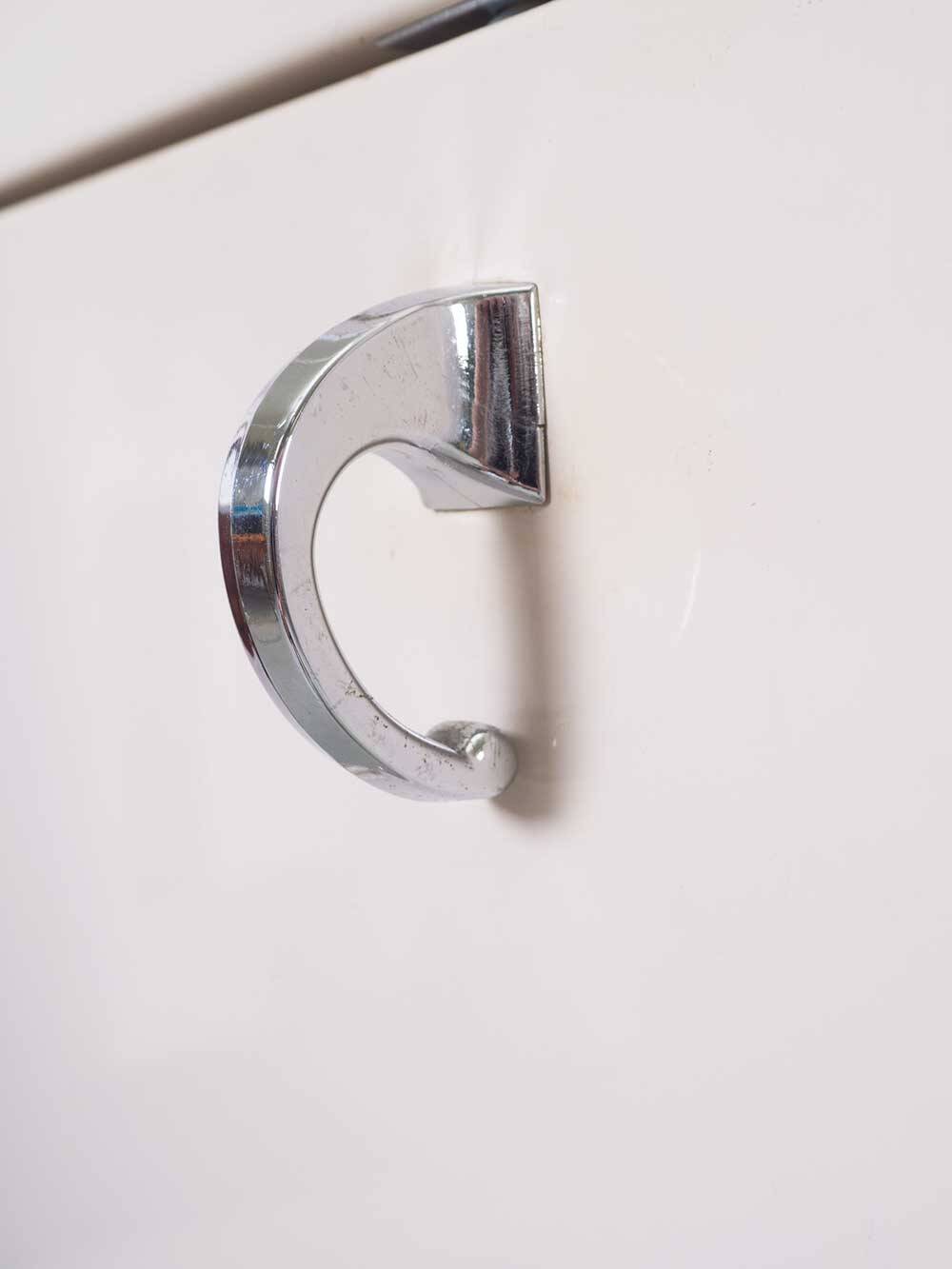 Set industrial cabinets with marble top.