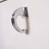 Set industrial cabinets with marble top.