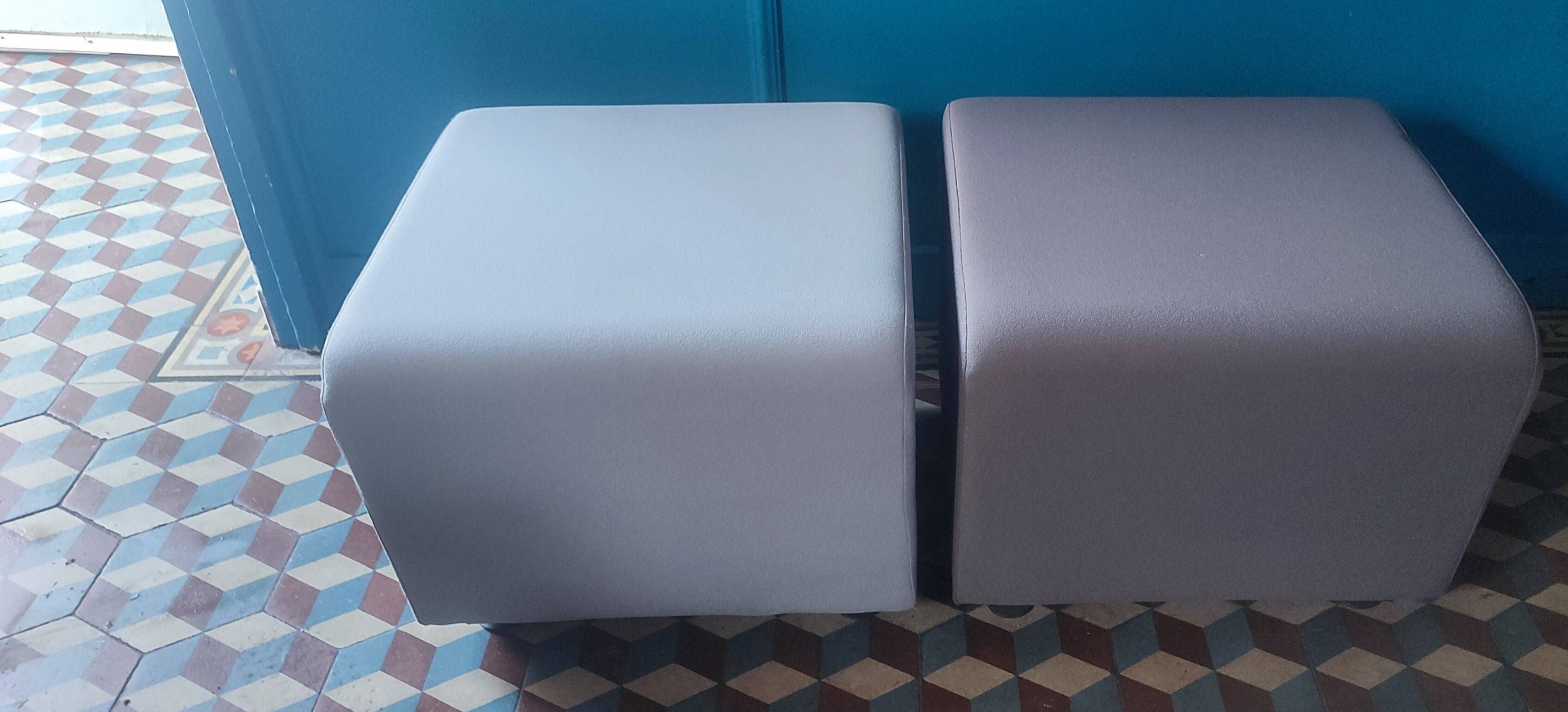 Lot de 2 poufs Haworth