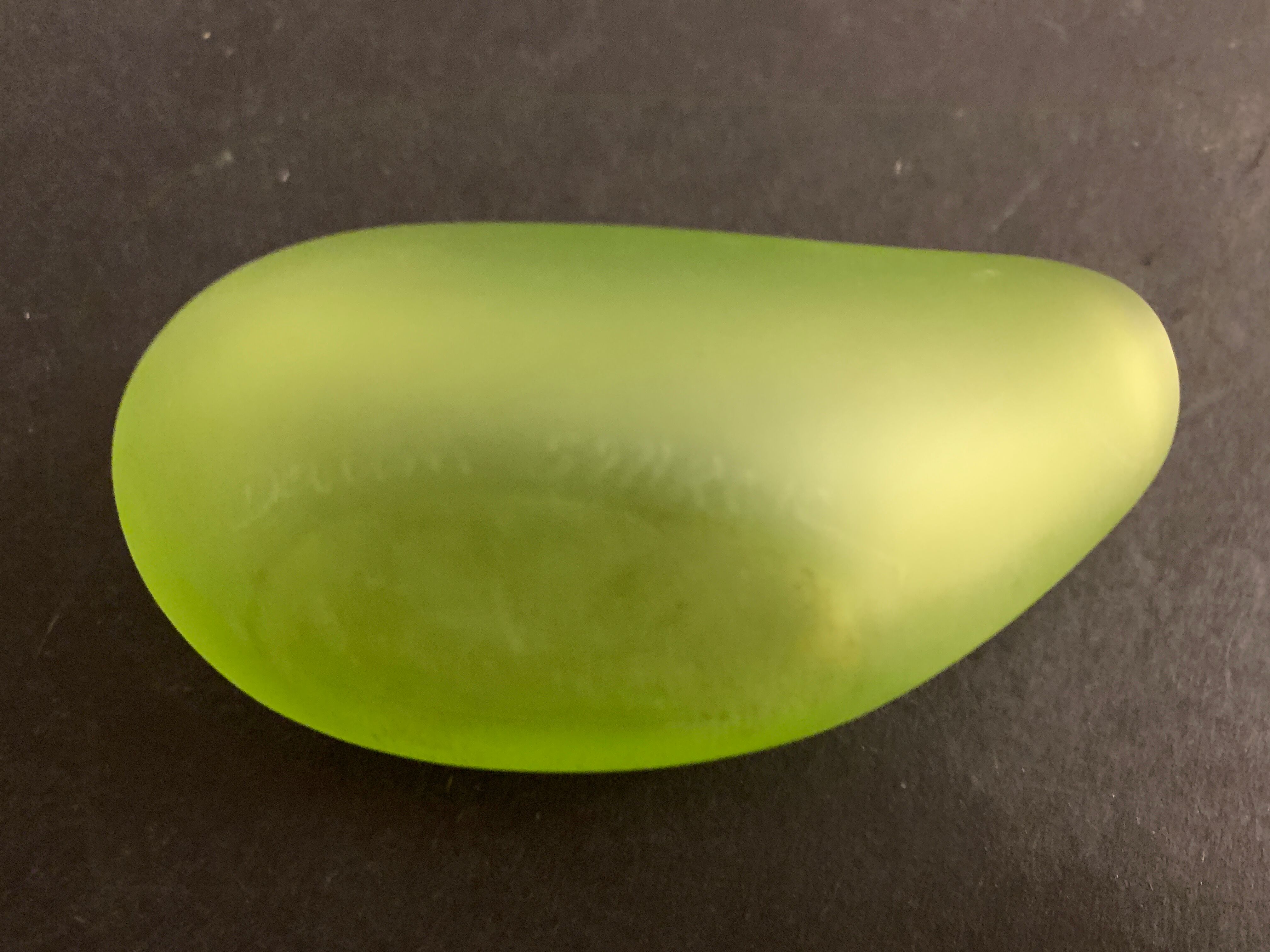 Green vase design Daum by Philippe Starck, strangeness model, 1988