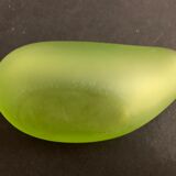 Green vase design Daum by Philippe Starck, strangeness model, 1988