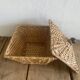 Straw box with lid