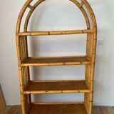 Large rattan shelf