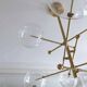 Suspension en laiton & verre Borosilicate " RD15 6 ARMS " design Schwung
